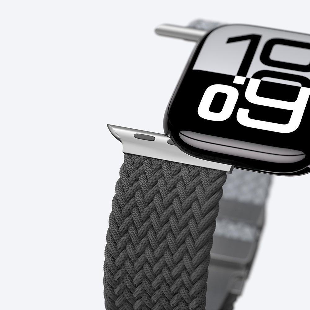Watch 10 46mm Amazingthing Glamour Blend Hasır Kordon Siyah-Gri