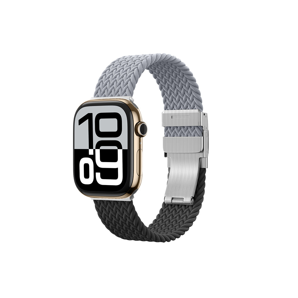 Watch 10 46mm Amazingthing Glamour Blend Hasır Kordon Siyah-Gri