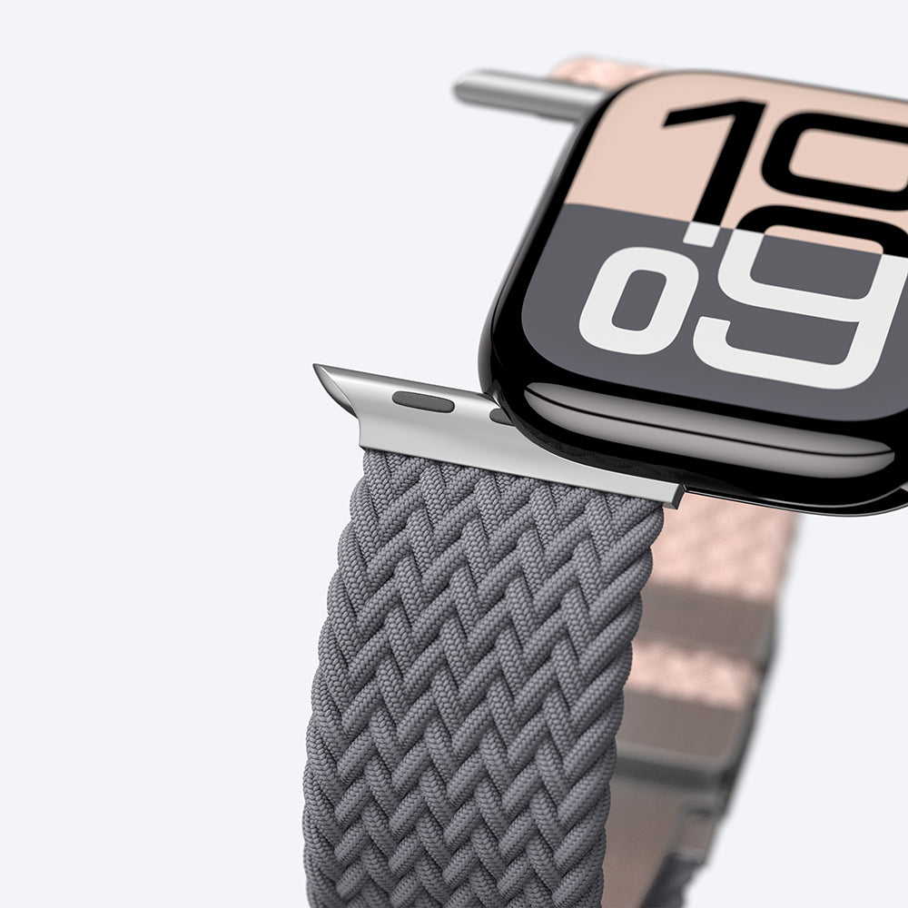 Watch 10 46mm Amazingthing Glamour Blend Hasır Kordon Siyah-Gri