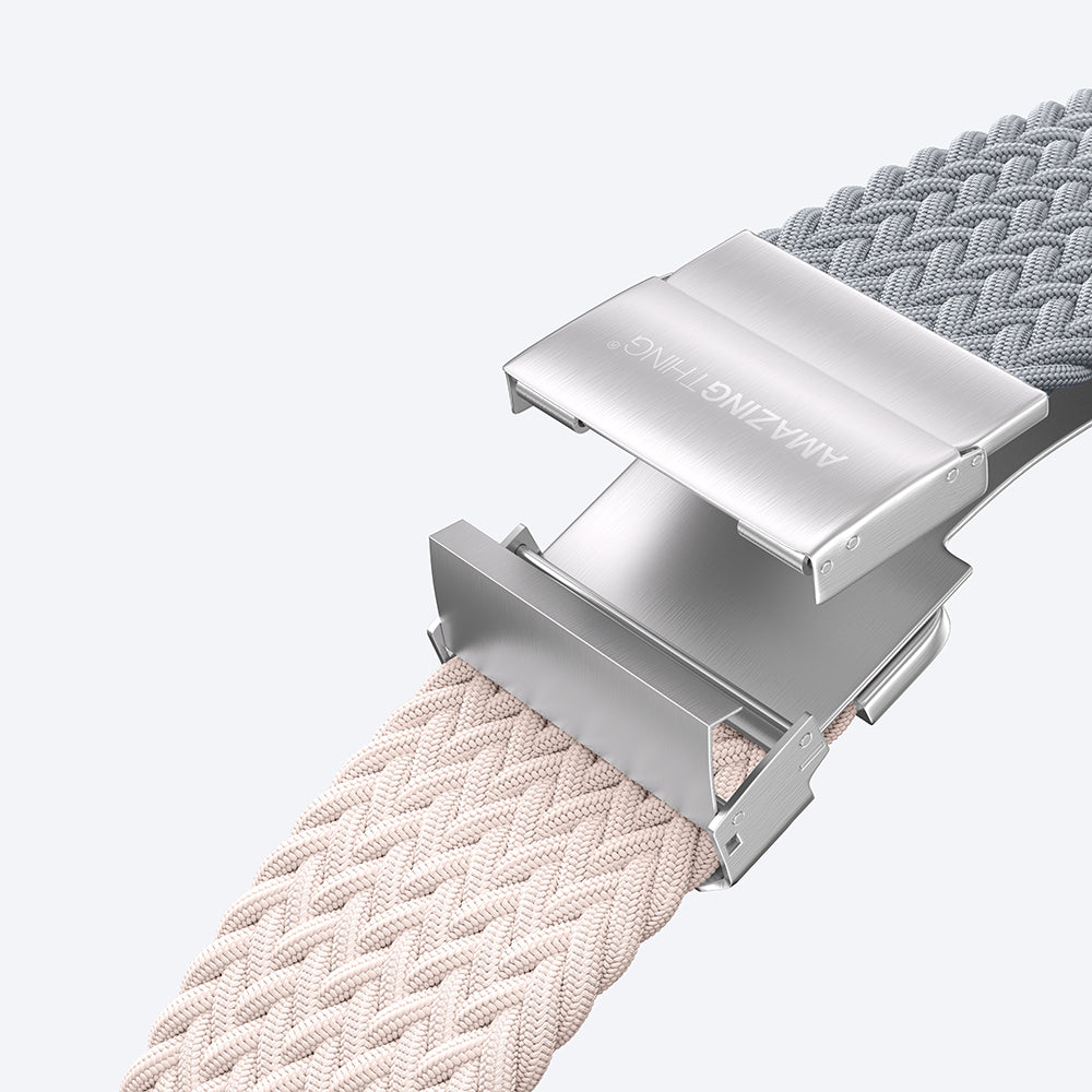 Watch 10 46mm Amazingthing Glamour Blend Hasır Kordon Siyah-Gri