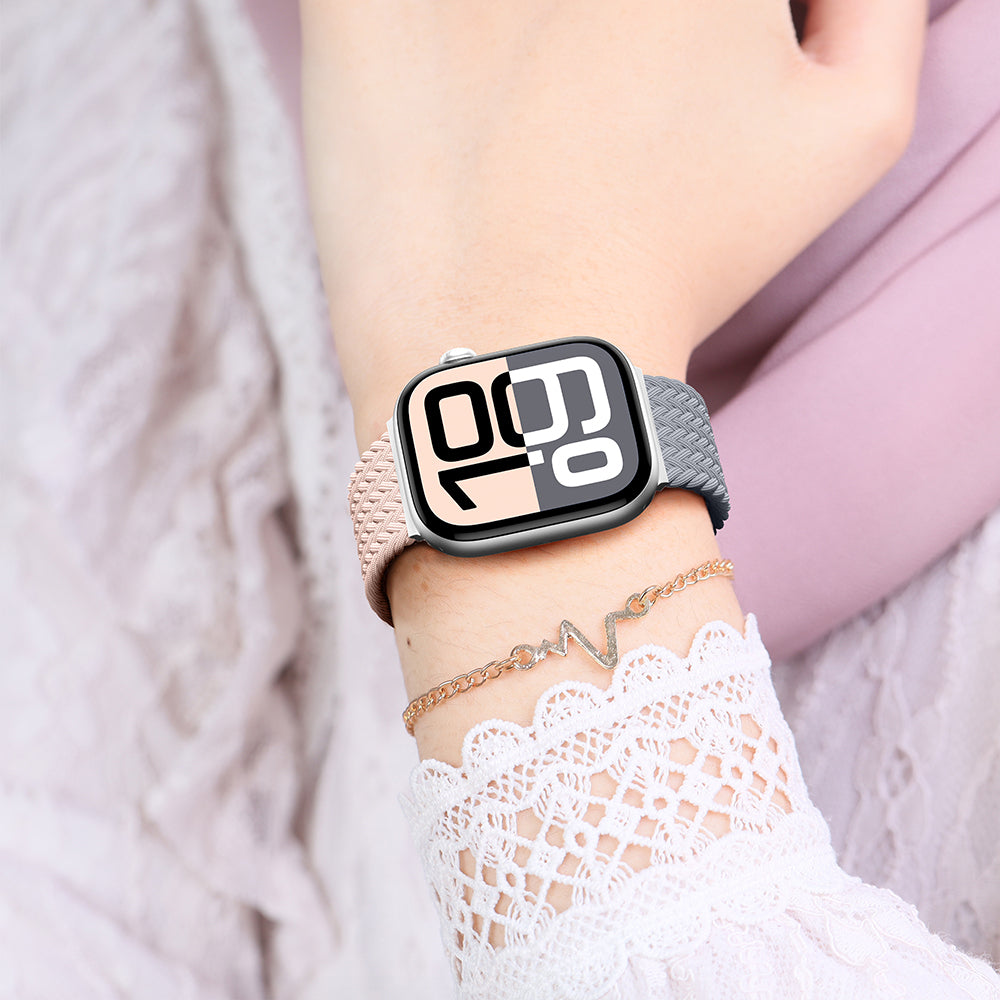 Watch 10 46mm Amazingthing Glamour Blend Hasır Kordon Pembe-Gri