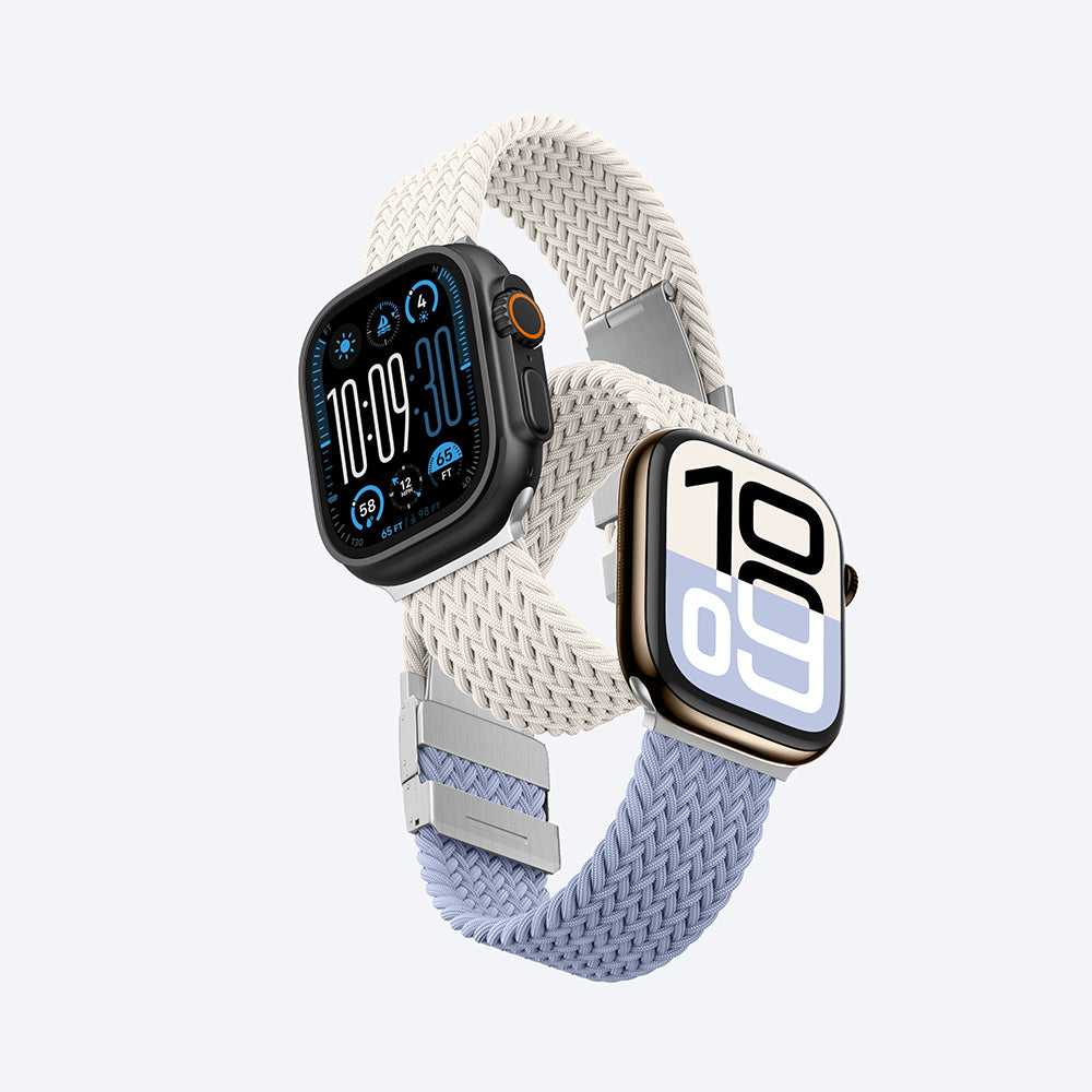 Watch 10 46mm Amazingthing Glamour Blend Hasır Kordon Siyah-Gri