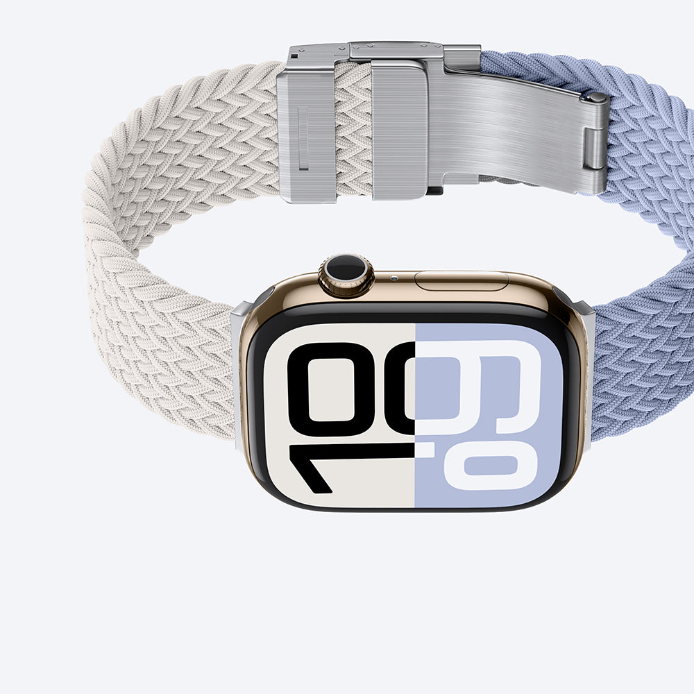 Watch 10 46mm Amazingthing Glamour Blend Hasır Kordon Siyah-Gri