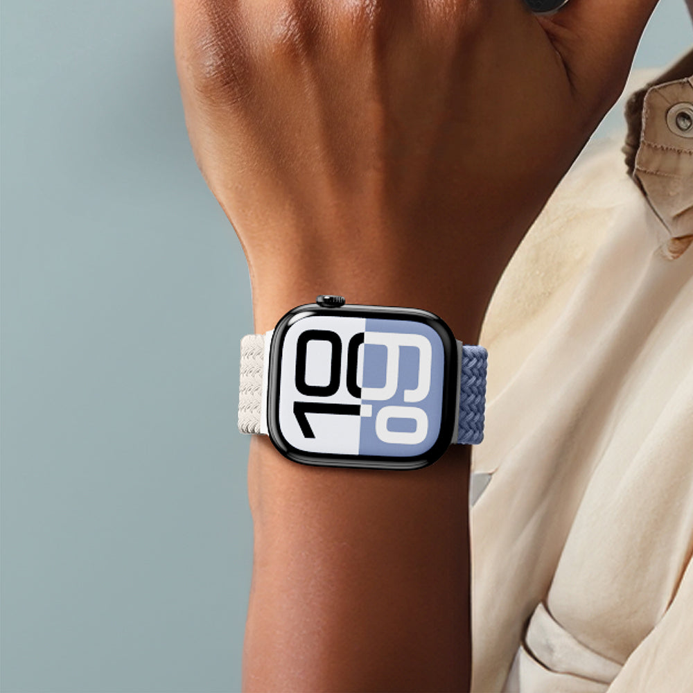 Watch 10 46mm Amazingthing Glamour Blend Hasır Kordon Siyah-Gri