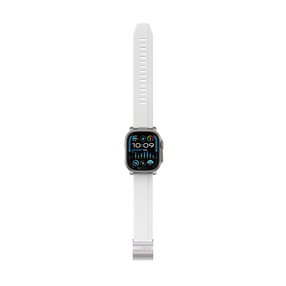 Apple Watch 10 46mm Amazingthing Titan Chrono Silikon Kordon Turuncu