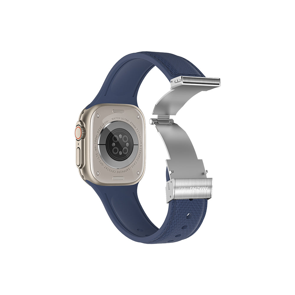 Watch 10 46mm Amazingthing Titan Swift Deri Dokulu Silikon Kordon Siyah