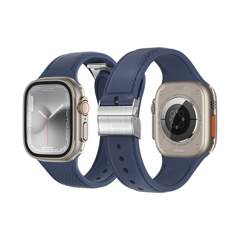 Watch 10 46mm Amazingthing Titan Swift Deri Dokulu Silikon Kordon Siyah
