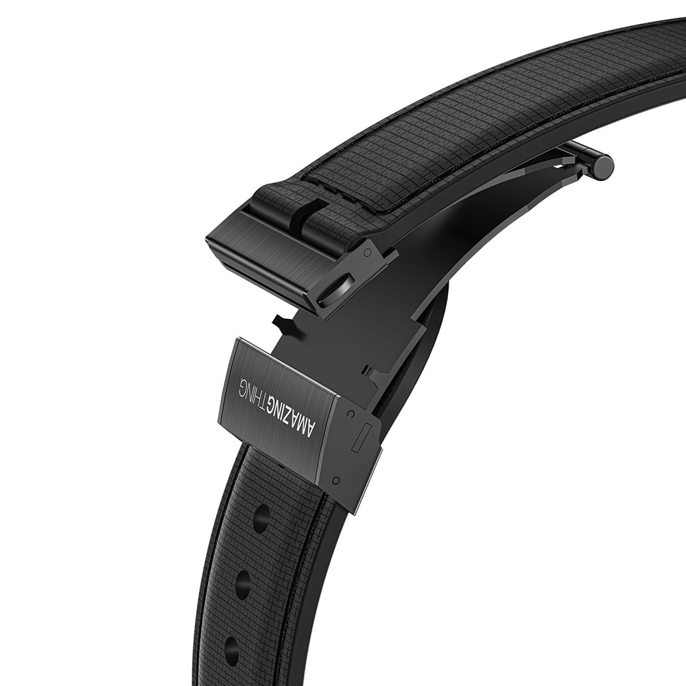 Watch 10 46mm Amazingthing Titan Swift Deri Dokulu Silikon Kordon Siyah