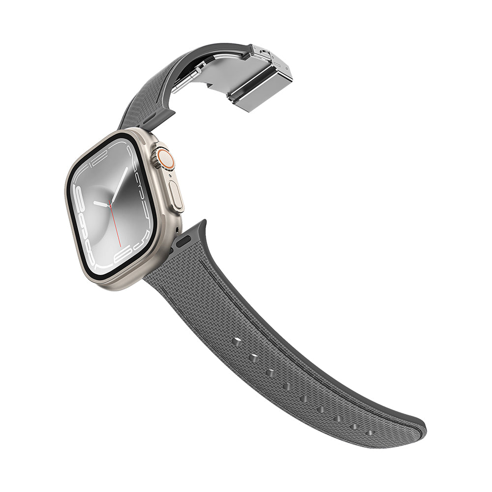 Watch 10 46mm Amazingthing Titan Swift Deri Dokulu Silikon Kordon Siyah