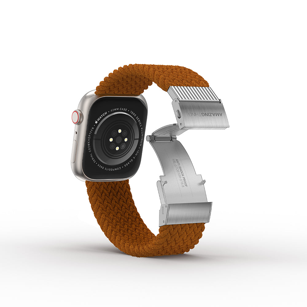 Watch 10 46mm Amazingthing Titan Weave Örgü Sport Kordon Kahverengi
