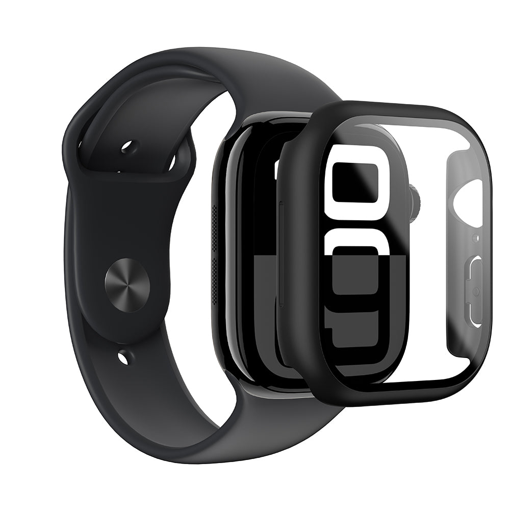 Apple Watch 10 46mm Radix Minimal FullGuard Sert PC Kasa ve Ekran Koruyucu Şeffaf