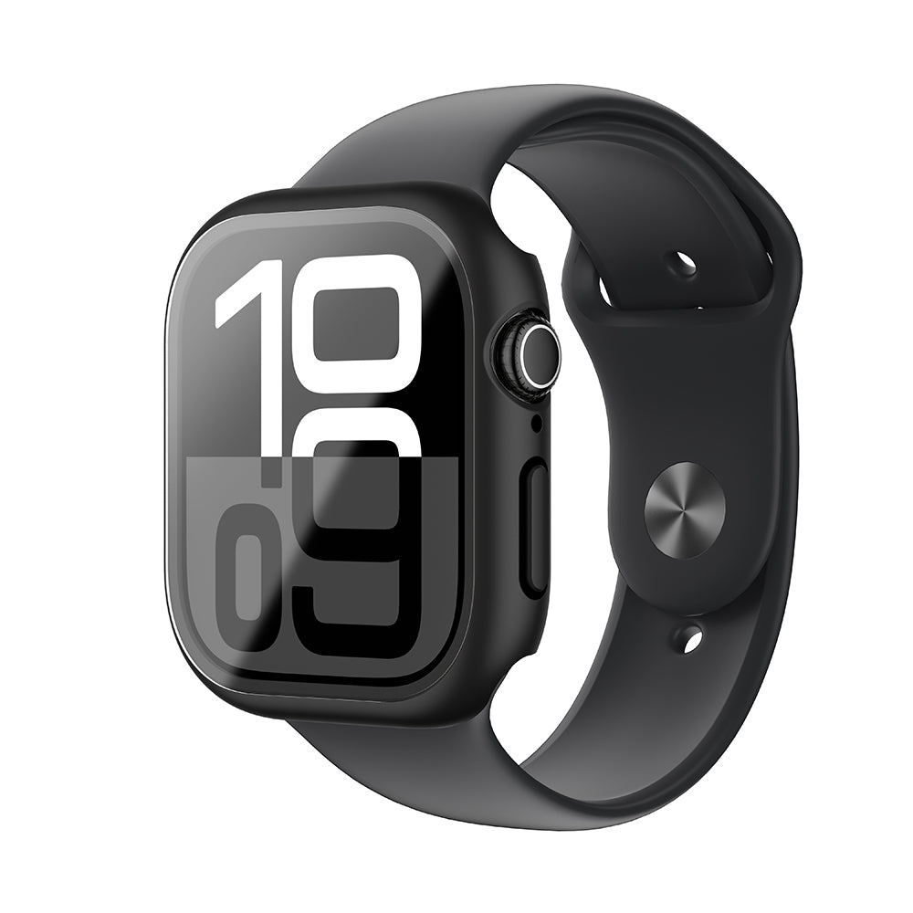 Apple Watch 10 46mm Radix Minimal FullGuard Sert PC Kasa ve Ekran Koruyucu Şeffaf