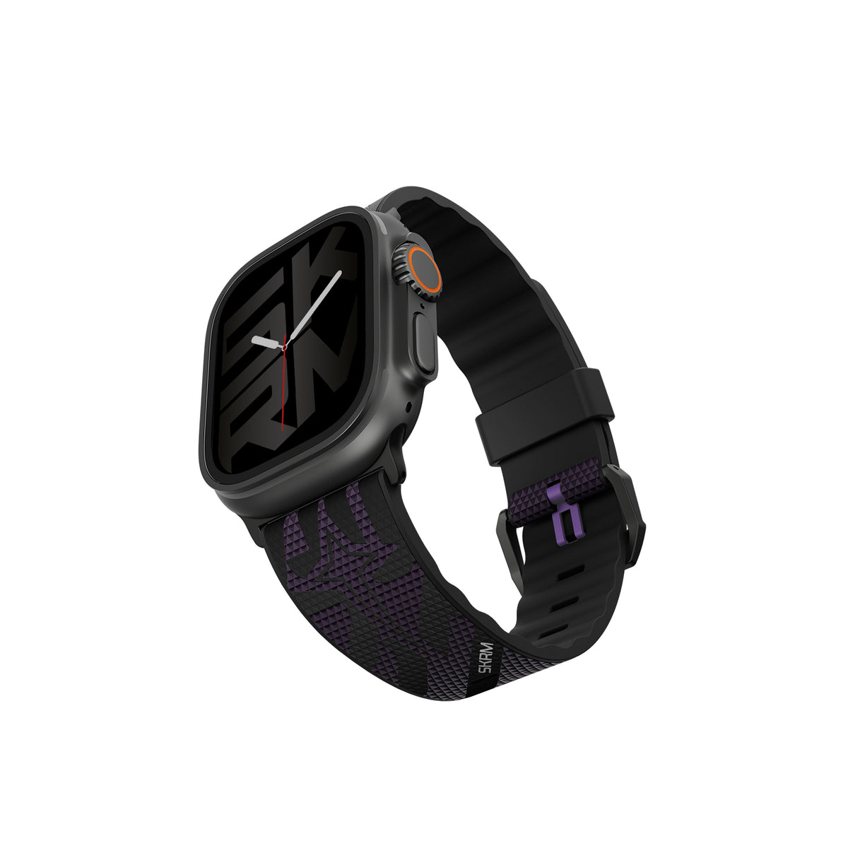 Apple Watch 10 46mm Skinarma Phantom Serisi Silikon Kordon Mor