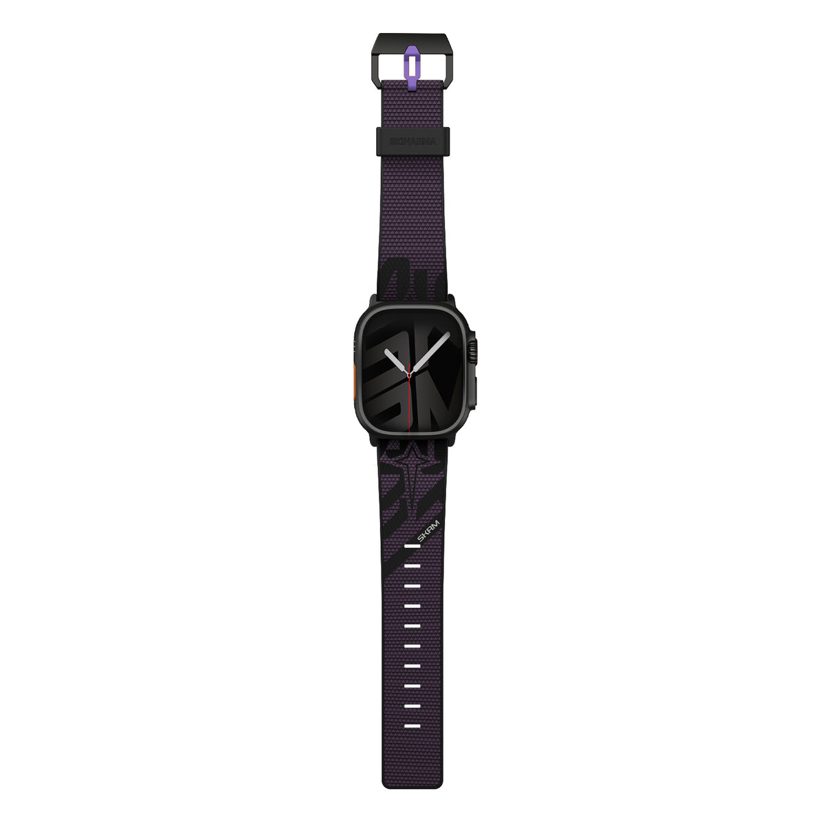 Apple Watch 12 46mm Skinarma Phantom Serisi Silikon Kordon Mor