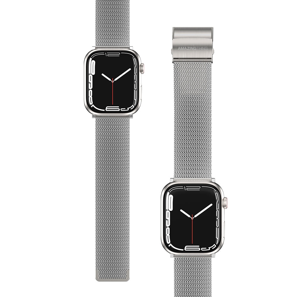 Watch 38mm Amazingthing Titan Metal Hasır Kordon Siyah