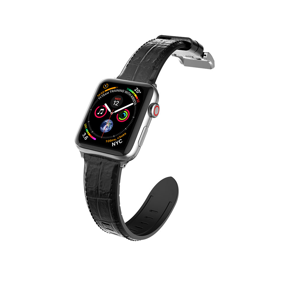 Watch 38mm Raptic Hybrid Leather Serisi Deri Kordon Parlak Siyah