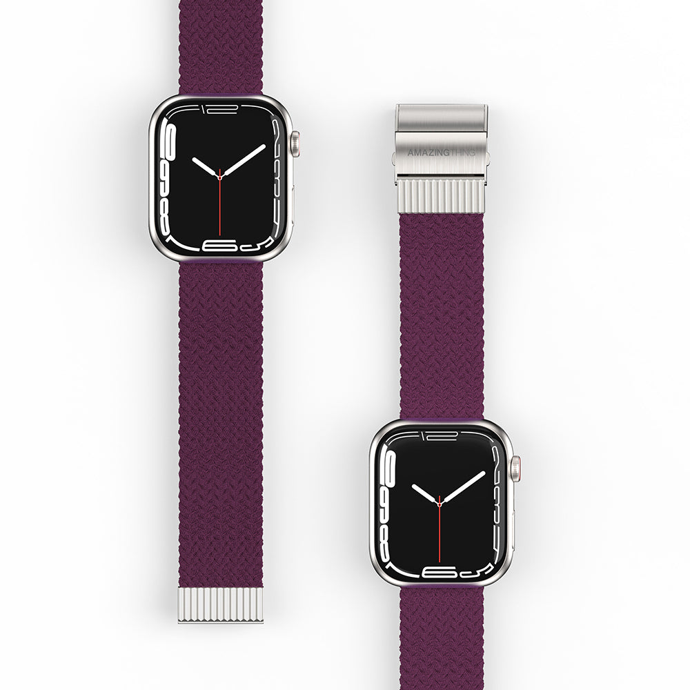 Watch 40mm Amazingthing Titan Weave Örgü Sport Kordon Kahverengi
