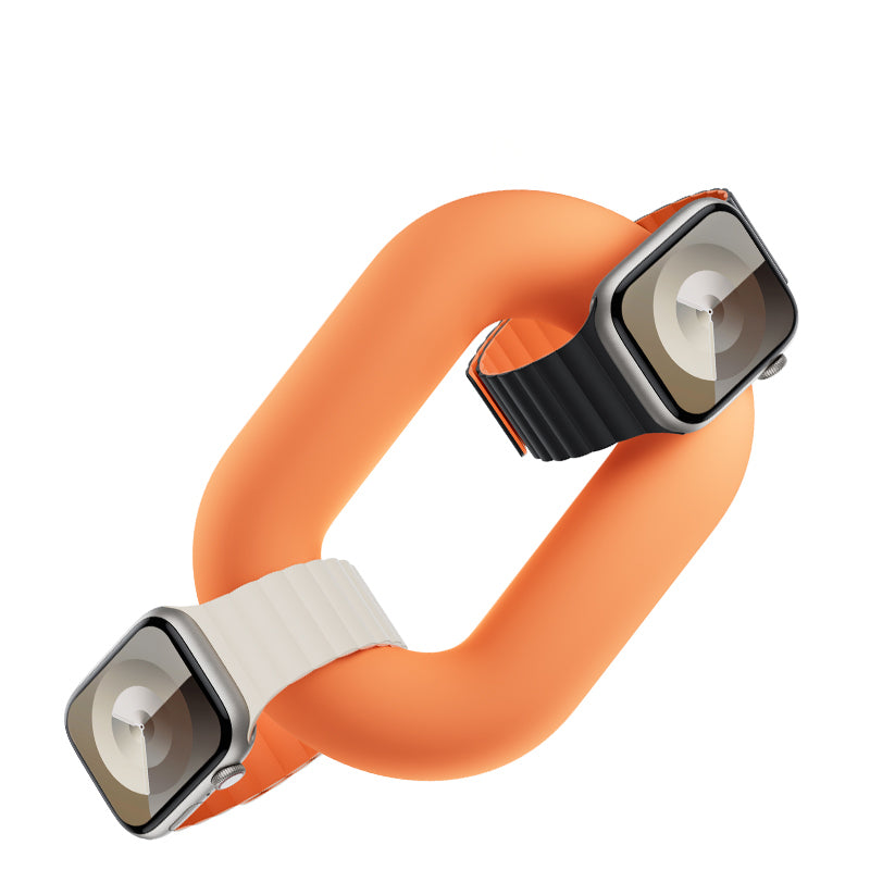 Apple Watch 42mm Benks Magnetik Tak Çıkar Silikon Strap Kayış Starlight