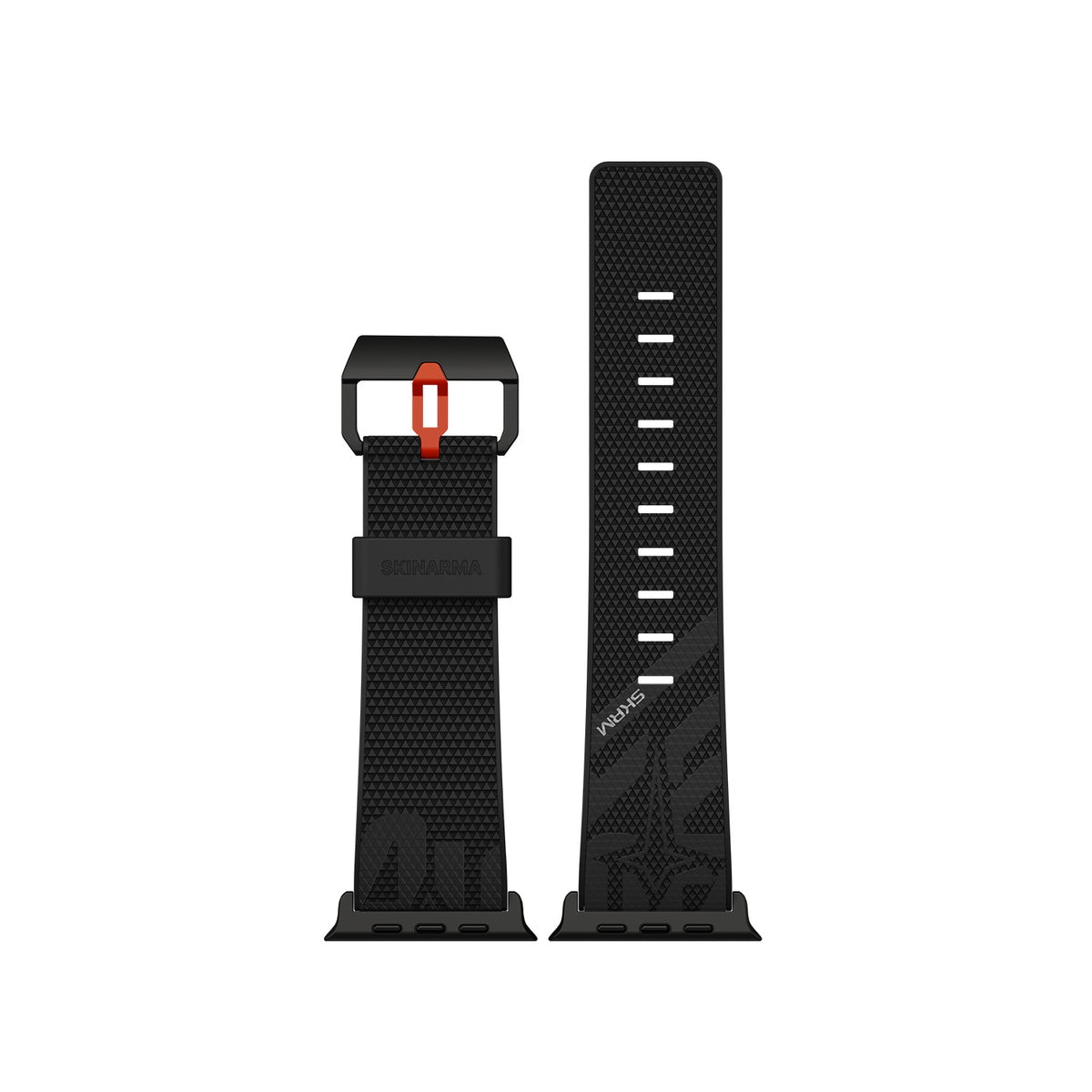 Apple Watch 42mm Skinarma Phantom Serisi Silikon Kordon Siyah