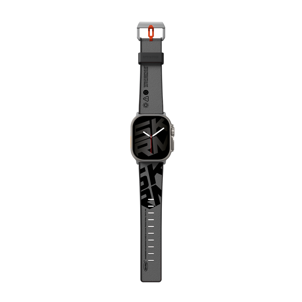 Watch 42mm SkinArma Spunk Serisi PU Deri Kordon Gri