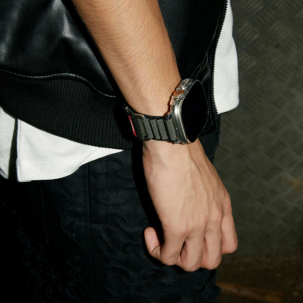 Watch 44mm SkinArma Kobu Hasır Kordon Siyah