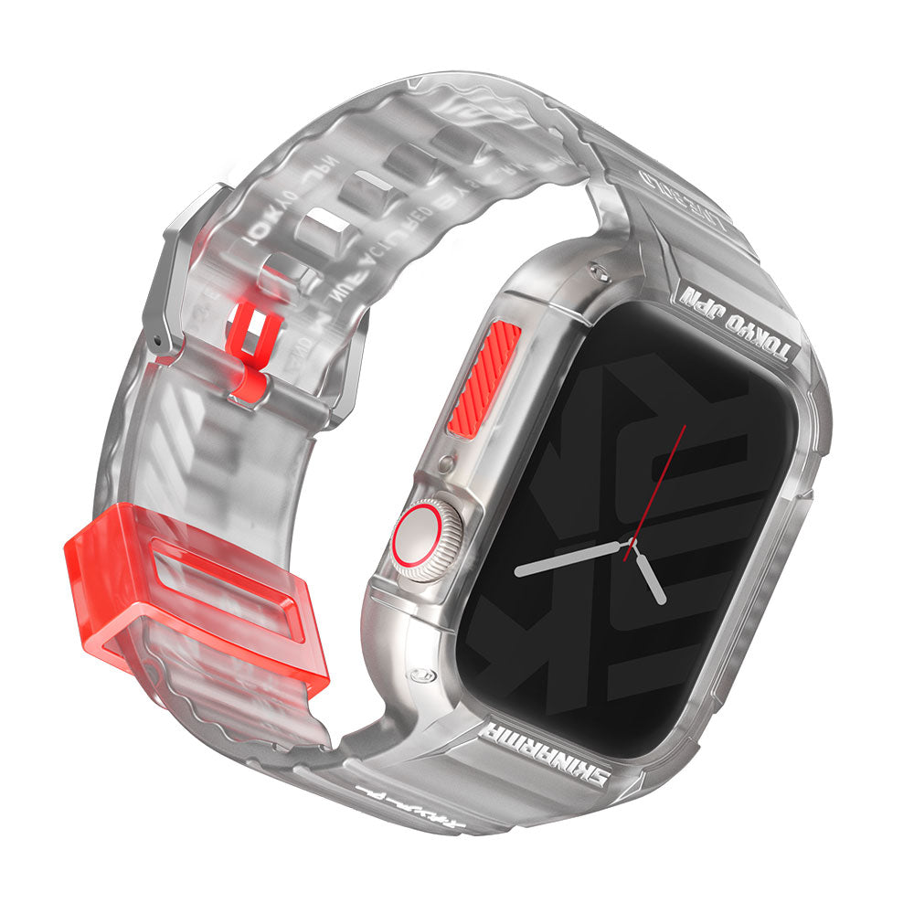 Watch 44mm SkinArma Saido Sert PC Kasa Koruyuculu Silikon Kordon Sarı