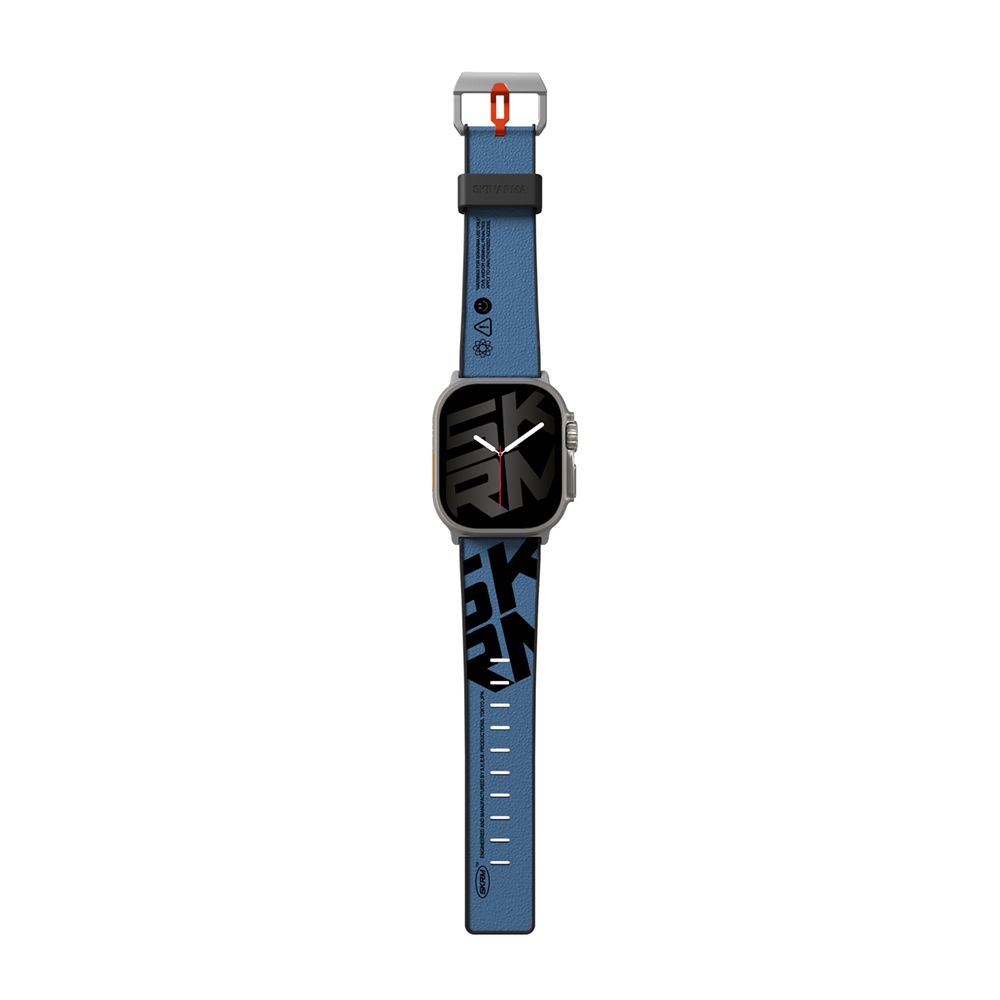 Watch 44mm SkinArma Spunk Serisi PU Deri Kordon Mavi
