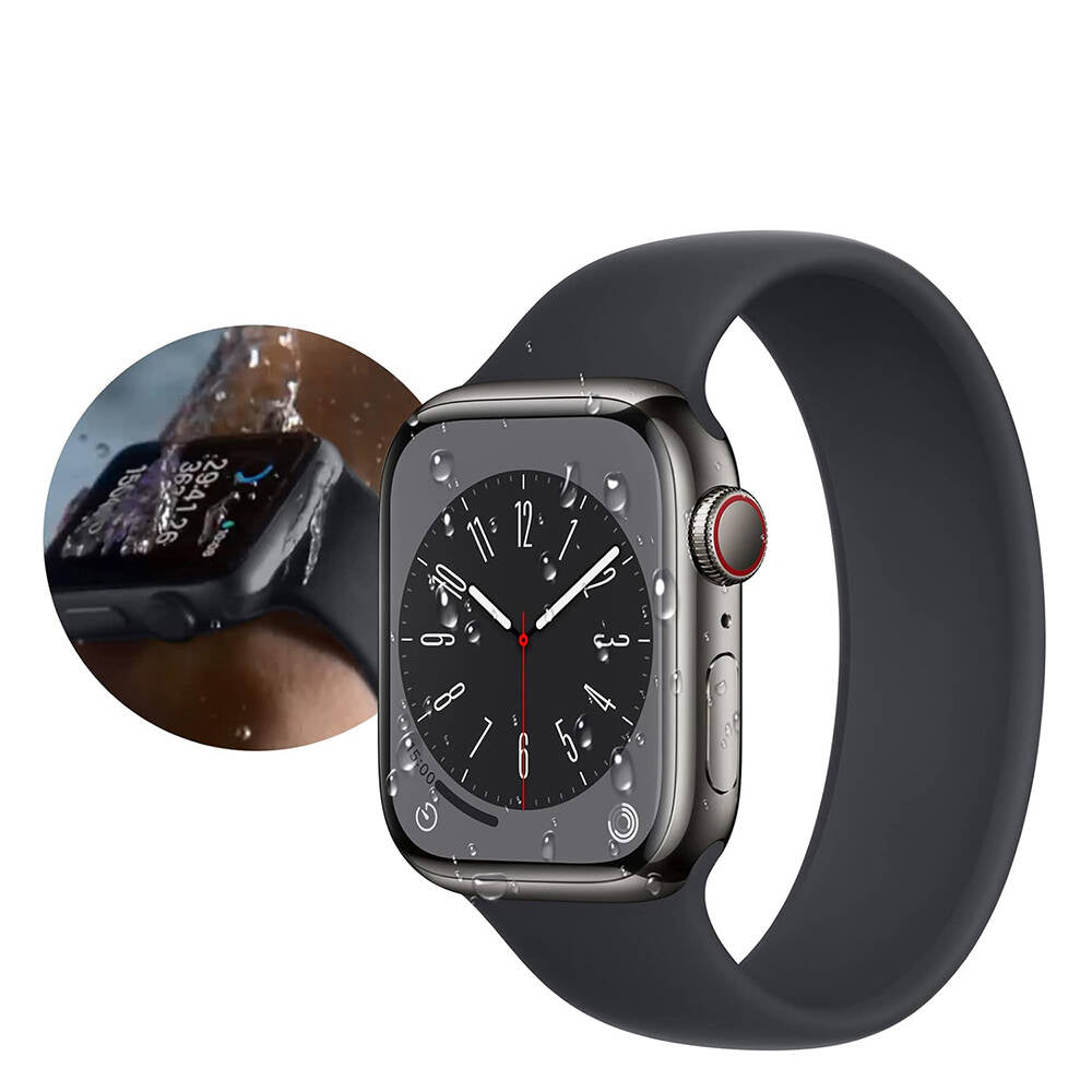 Watch 44mm Wiwu Wi-JD105 Easy Install PMMA Pet Ekran Koruyucu + Kolay Uygulama Aparatı Siyah