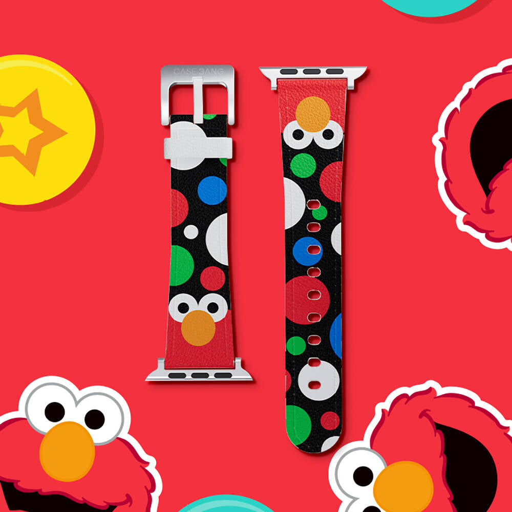 Watch 7 41mm Casebang Sesame Street Serisi Deri Saat Kordon Kırmızı