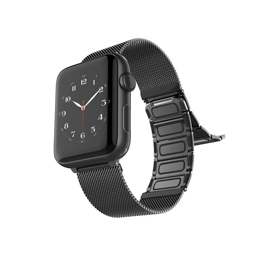 Watch 7 41mm Raptic Classic Plus Serisi Magnetik Metal Hasır Kordon Siyah