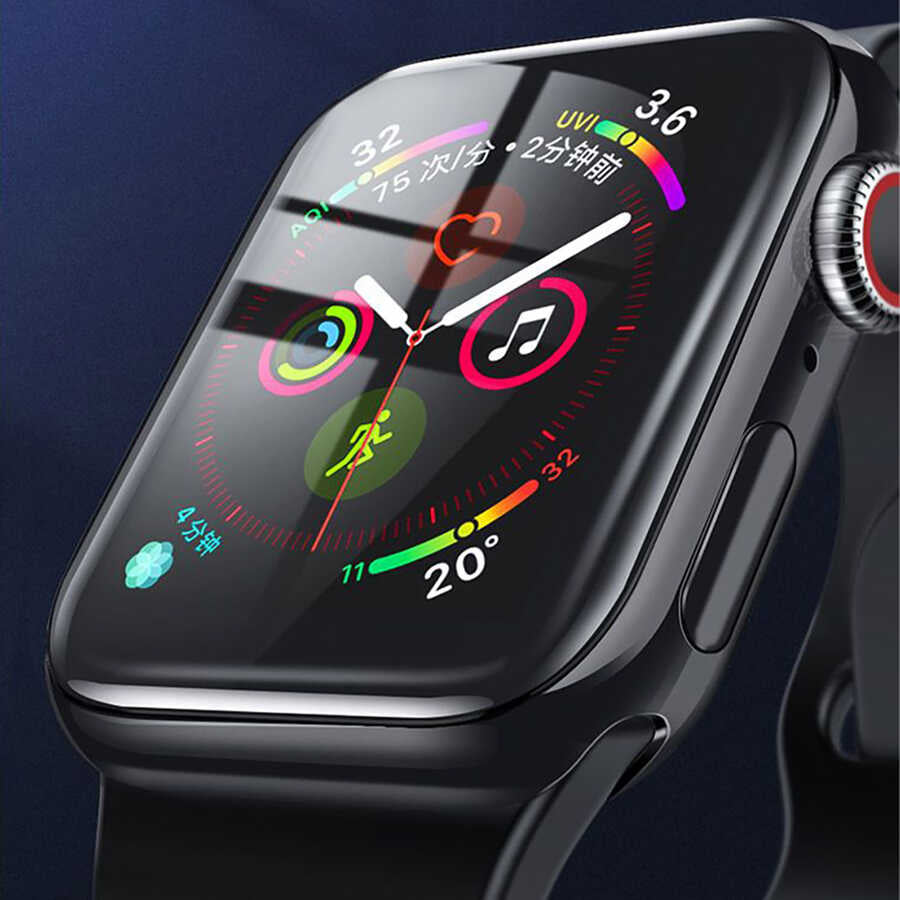 Watch 7 41mm Wiwu iVista Watch Ekran Koruyucu Siyah