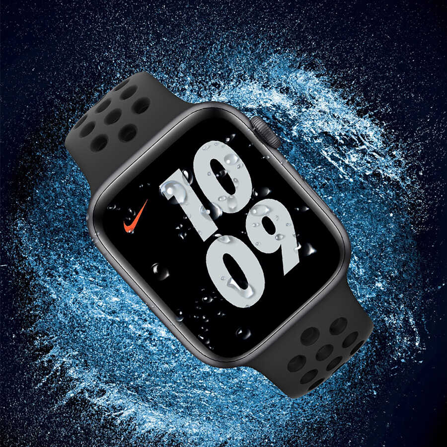 Watch 7 41mm Wiwu iVista Watch Ekran Koruyucu Siyah
