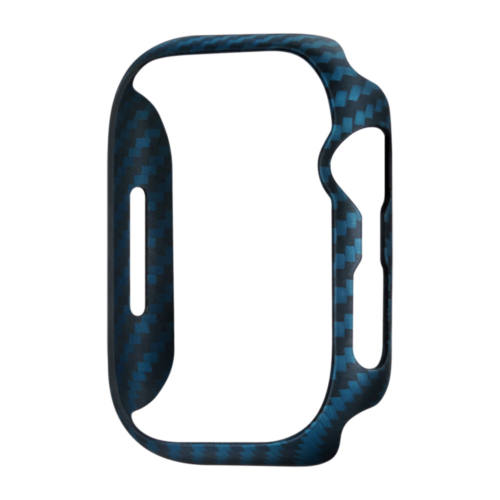 Watch 7 45mm 600D Aramid Fiber Classic Serisi Black-Blue Twill Kasa Koruyucu Pitaka Air Case Siyah-Mavi