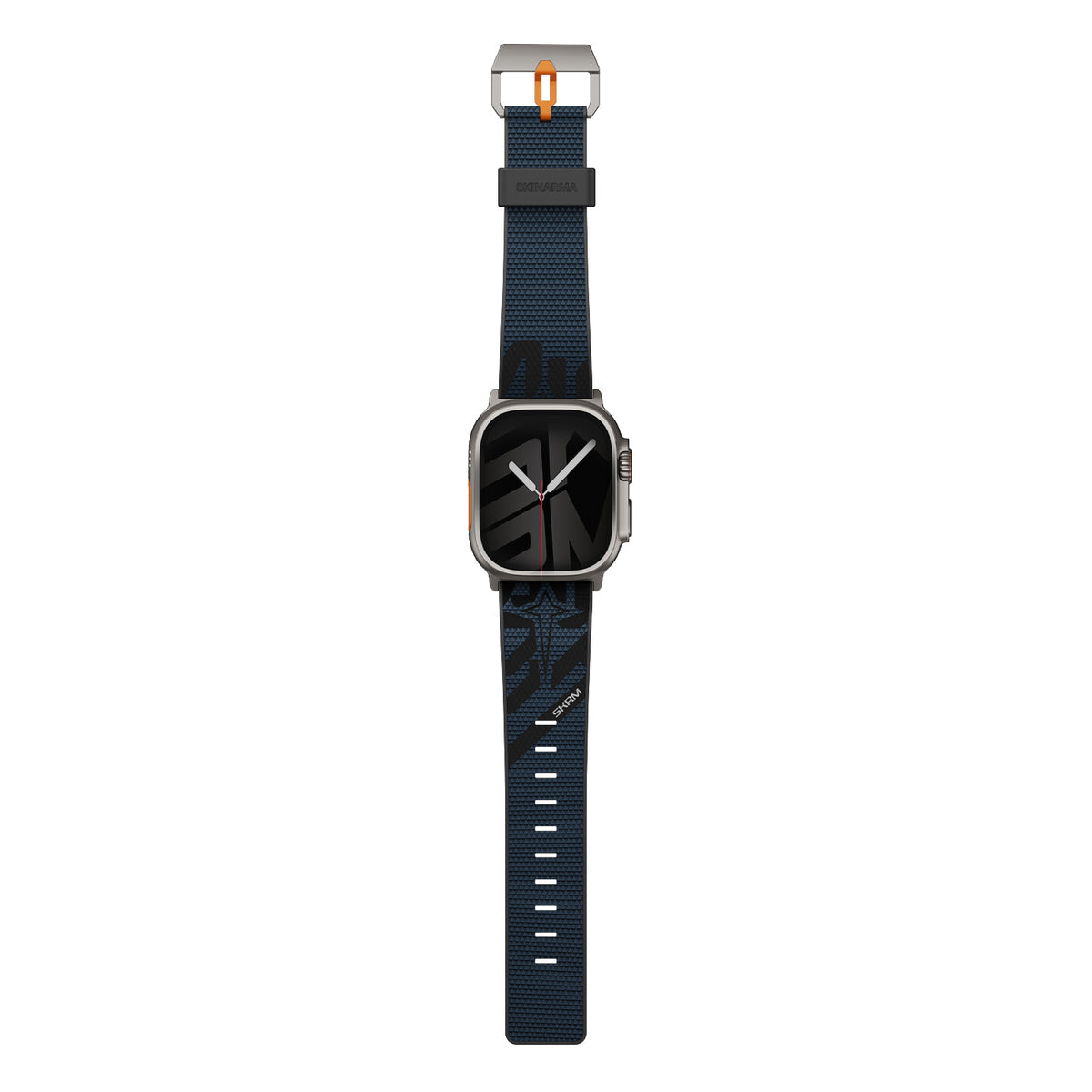 Apple Watch 7 45mm Skinarma Phantom Serisi Silikon Kordon Lacivert