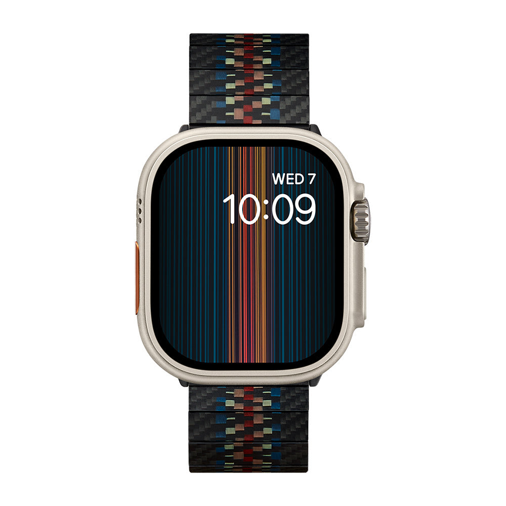Watch Serisi Uyumlu Aramid Fiber ve Karbon Fiber Pitaka Modern Serisi Rhapsody Universal Kordon Siyah