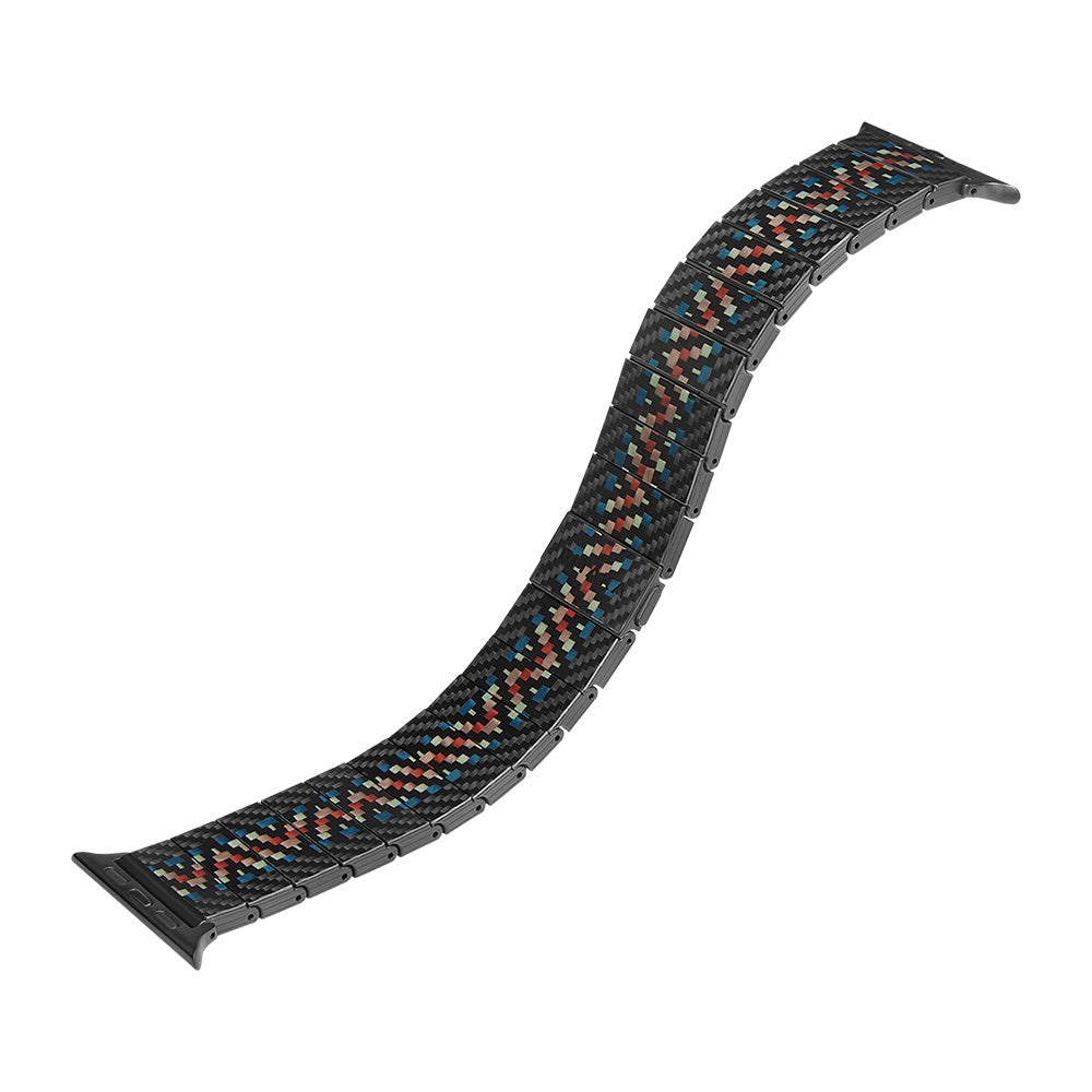 Watch Serisi Uyumlu Aramid Fiber ve Karbon Fiber Pitaka Modern Serisi Rhapsody Universal Kordon Siyah