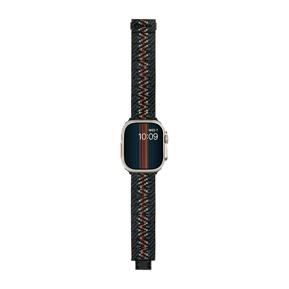 Watch Serisi Uyumlu Aramid Fiber ve Karbon Fiber Pitaka Modern Serisi Rhapsody Universal Kordon Siyah