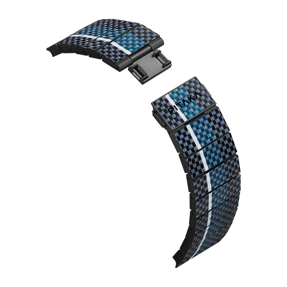 Watch Serisi Uyumlu Aramid Fiber ve Karbon Fiber Pitaka Poetry of Things ChromaCarbon Serisi Moon Universal Kordon Siyah