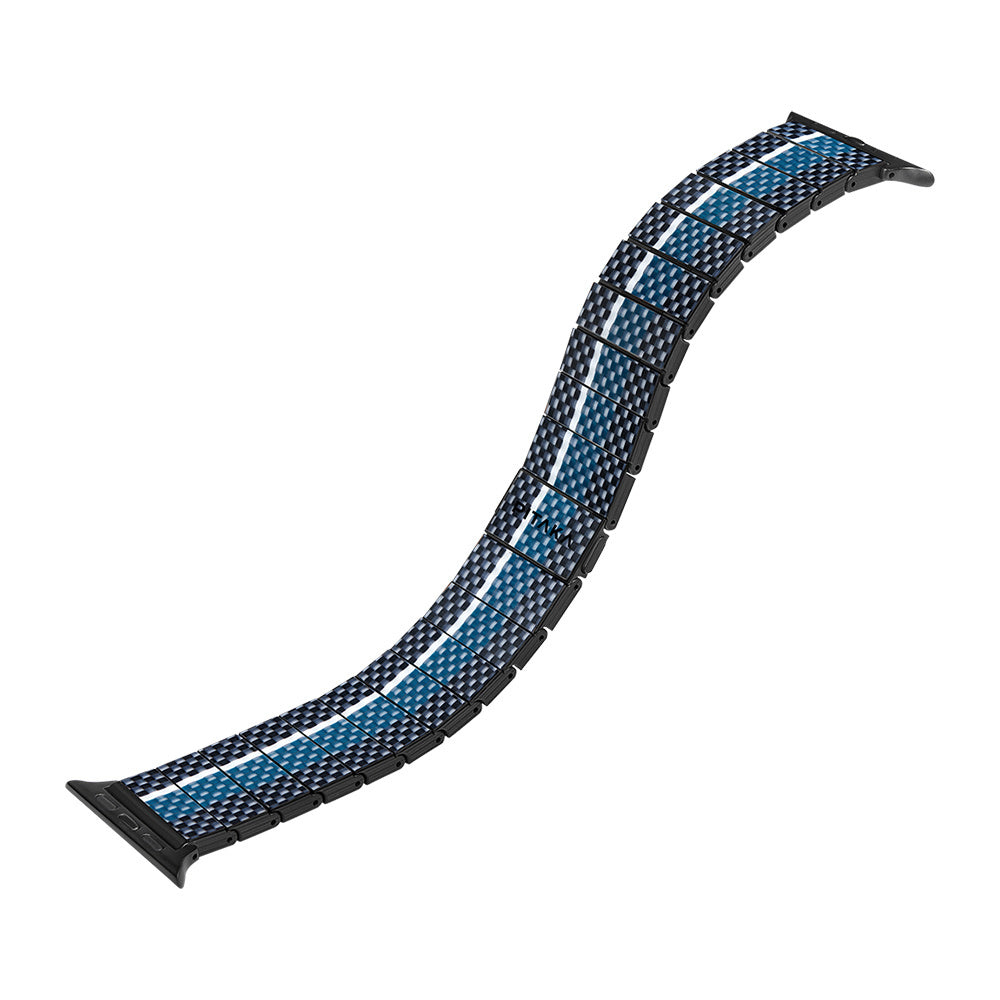 Watch Serisi Uyumlu Aramid Fiber ve Karbon Fiber Pitaka Poetry of Things ChromaCarbon Serisi Moon Universal Kordon Siyah