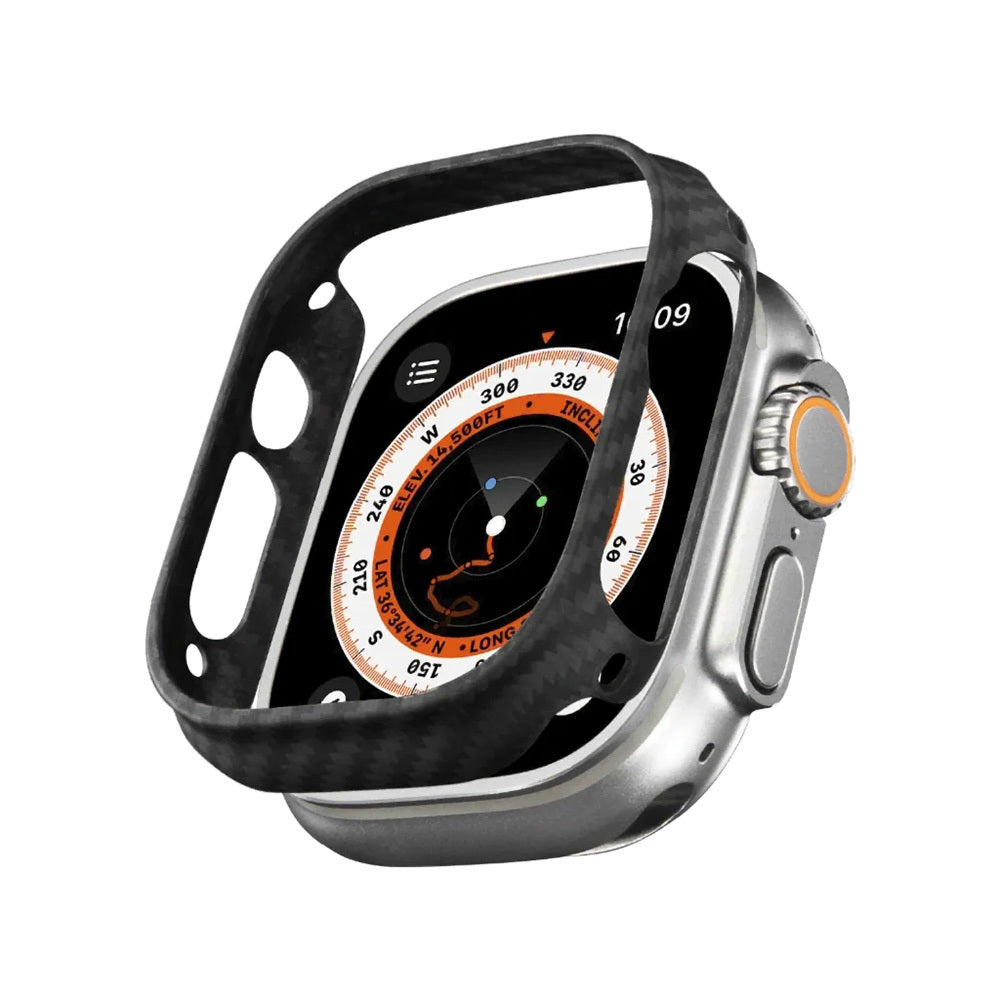 Watch Ultra 49mm 600D Aramid Fiber Classic Serisi Kasa Koruyucu Pitaka Air Case Siyah-Gri