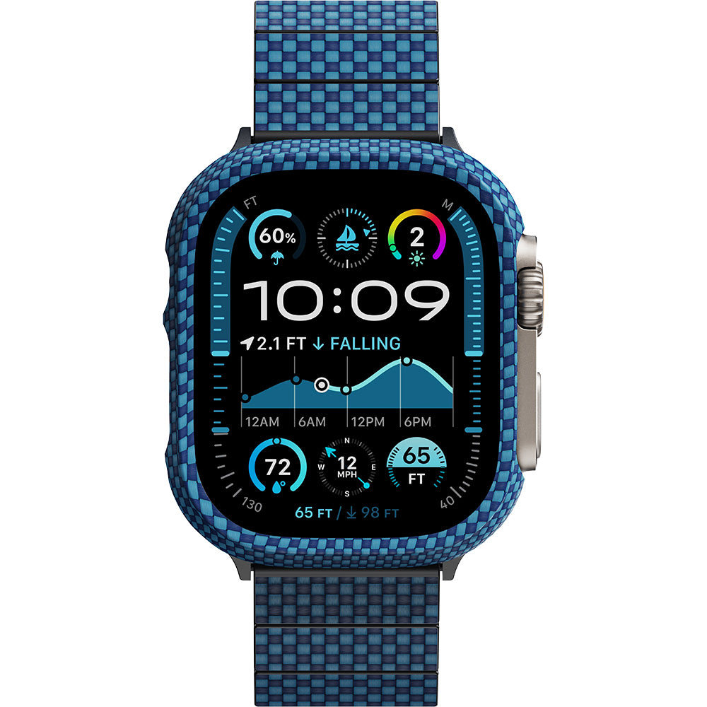 Watch Ultra 49mm 600D Aramid Fiber Classic Serisi Kasa Koruyucu Pitaka Air Case Siyah-Gri