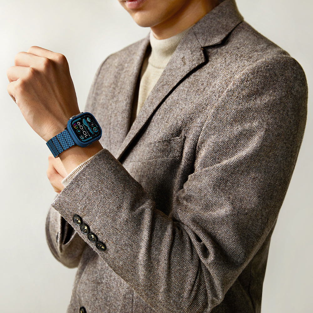 Watch Ultra 49mm 600D Aramid Fiber Classic Serisi Kasa Koruyucu Pitaka Air Case Siyah-Gri