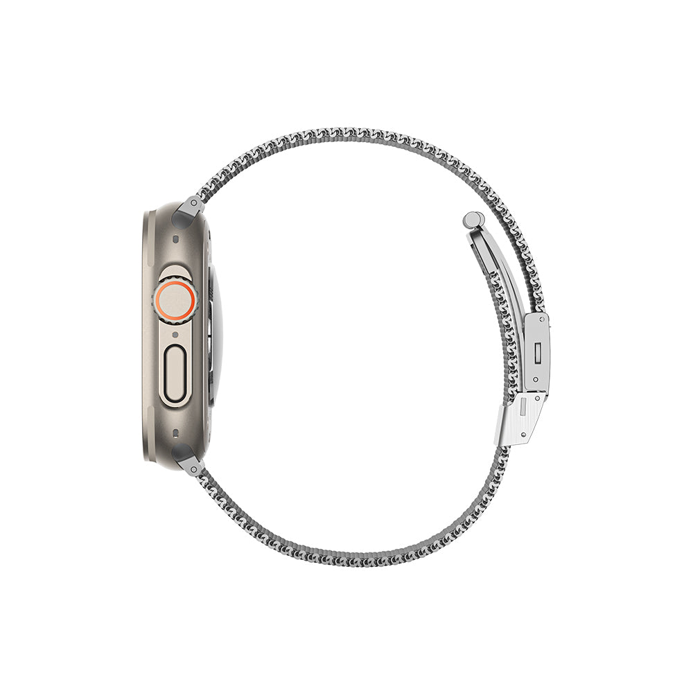 Watch Ultra 49mm Amazing Thing Titan Metal Hasır Kordon Siyah