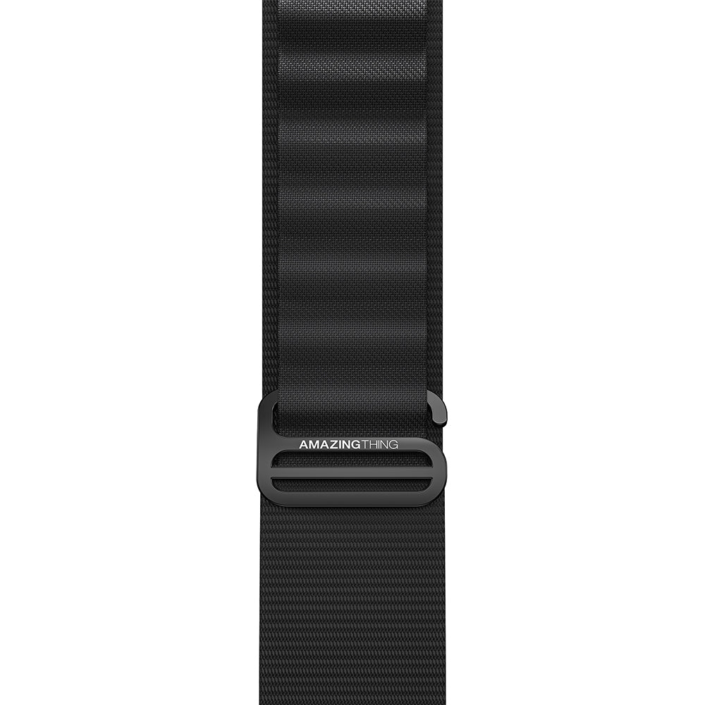 Watch Ultra 49mm Amazingthing Titan Spor Hasır Kordon Siyah