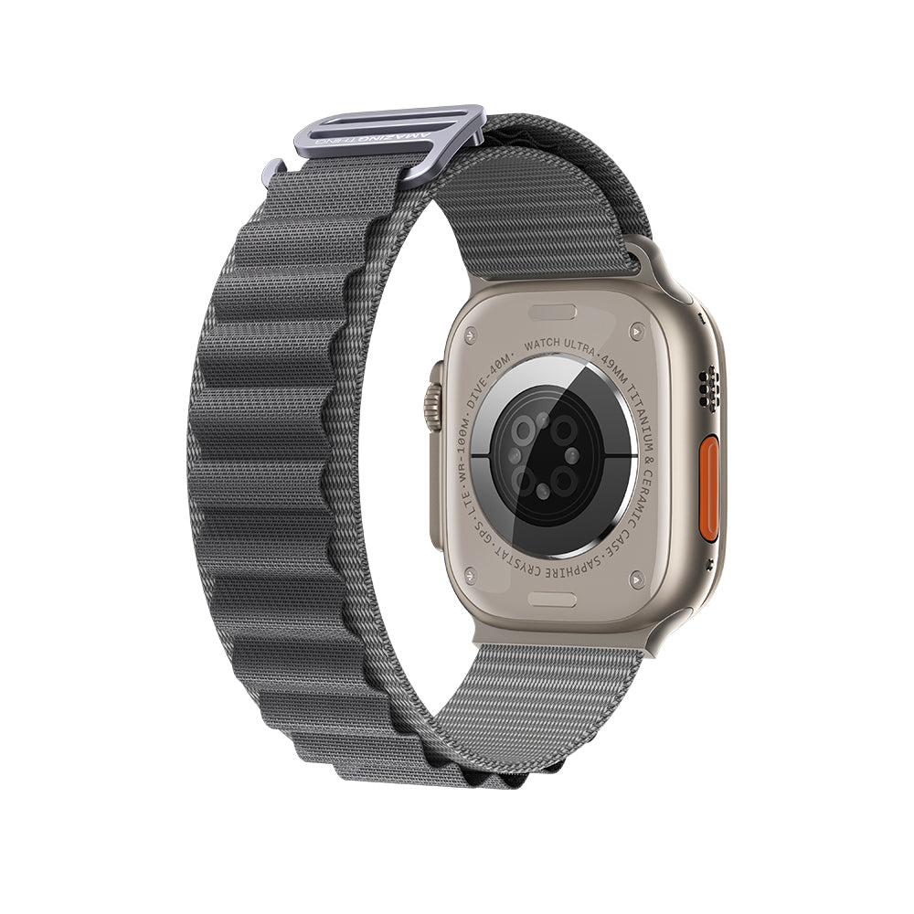 Watch Ultra 49mm Amazingthing Titan Spor Hasır Kordon Gri