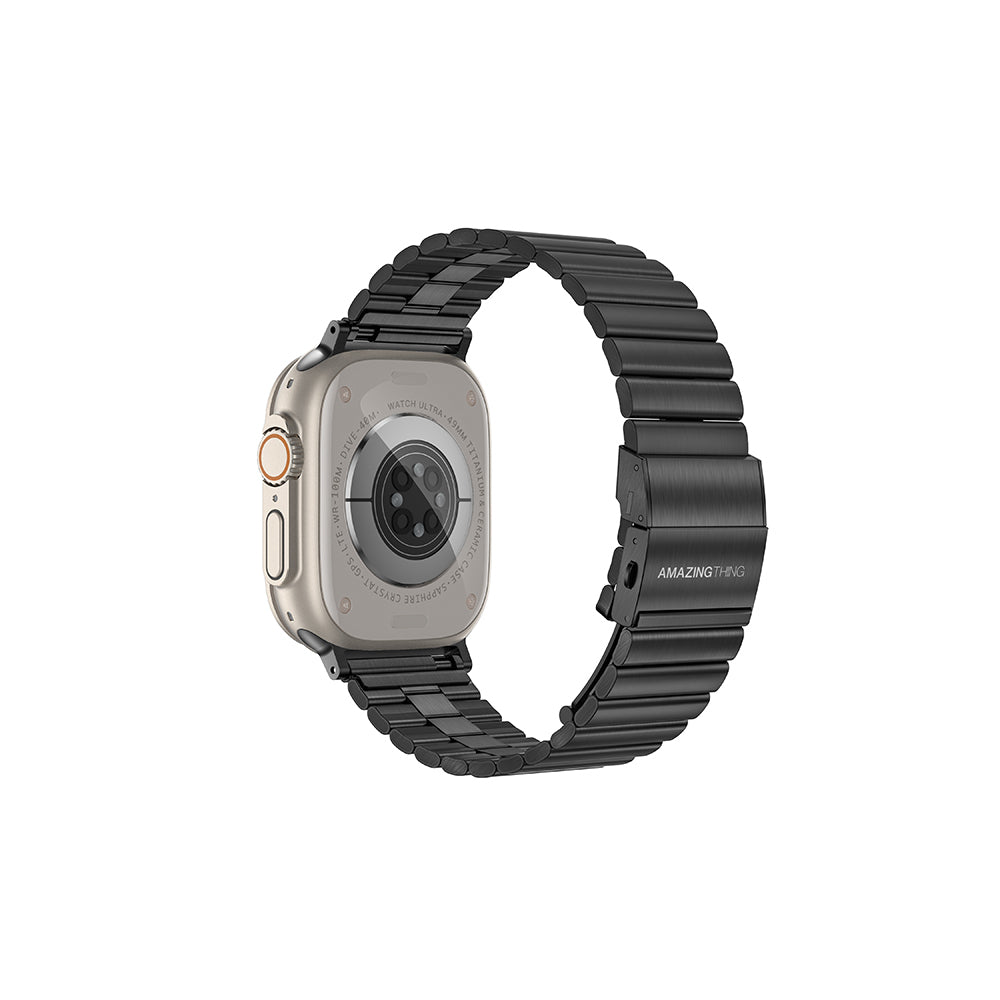 Watch Ultra 49mm Amazingthing Titan Steel Metal Kordon Siyah