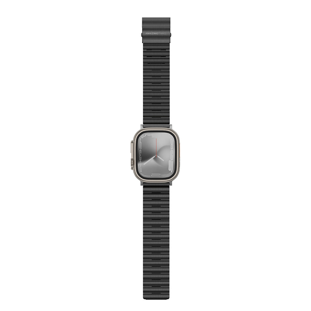 Watch Ultra 49mm Amazingthing Titan Steel Metal Kordon Gümüş
