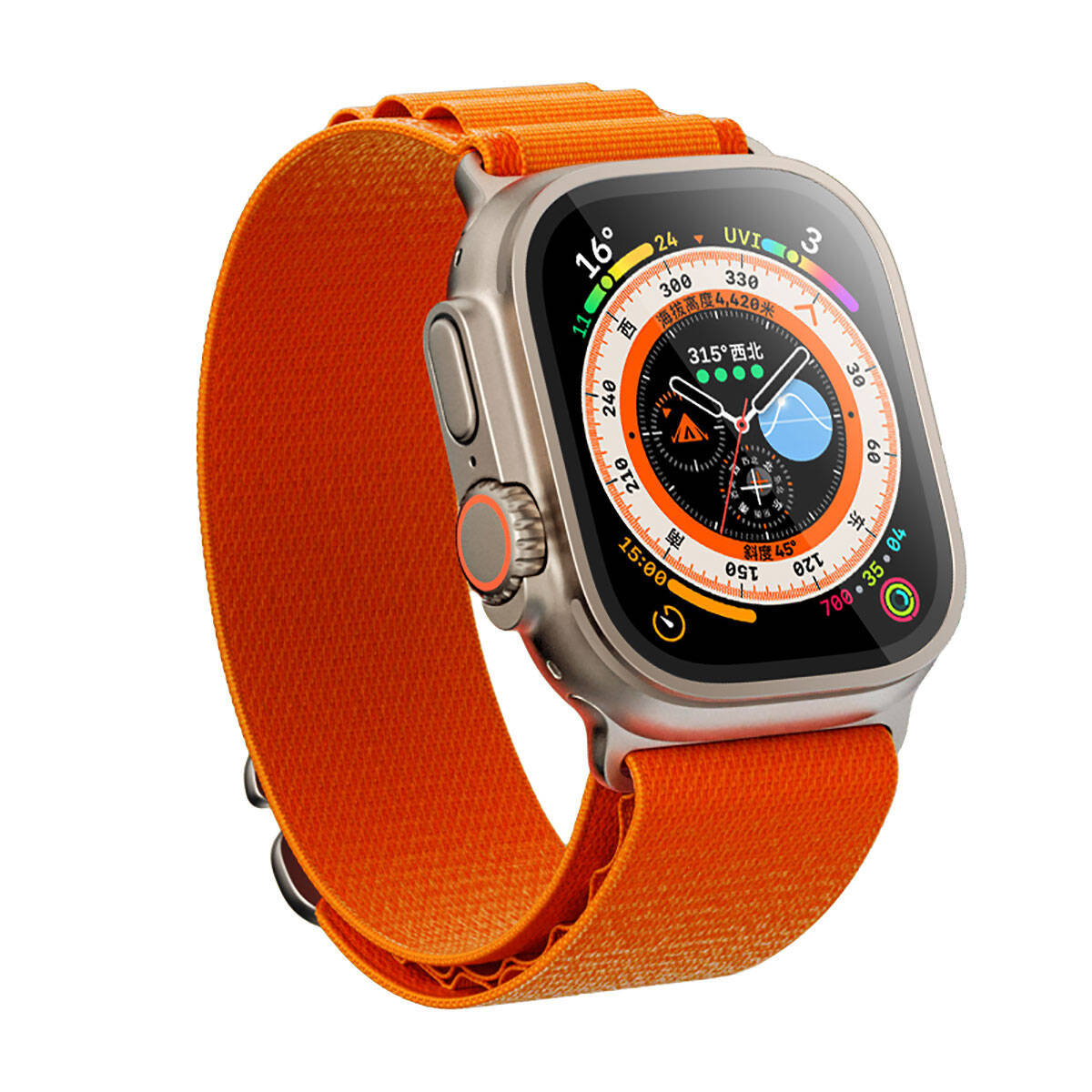 Watch Ultra 49mm Benks Anti-Reflective Kolay Uygulama Aparatlı Temperli Ekran Koruyucu Renksiz
