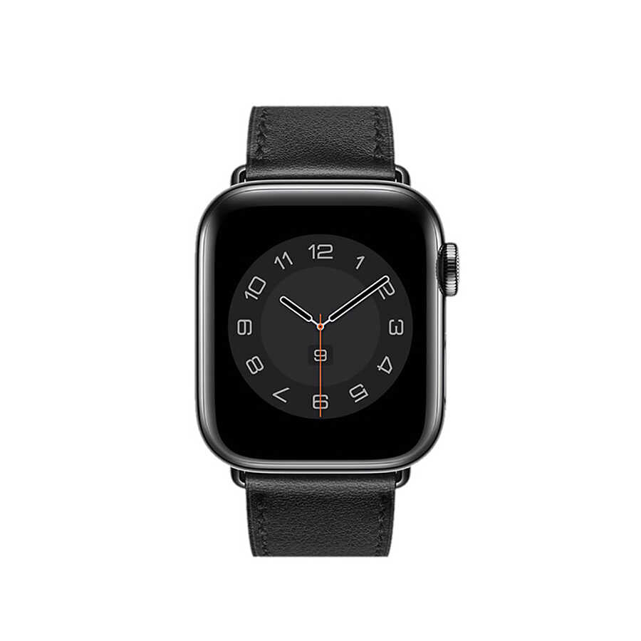 Watch Ultra 49mm Kordon Wiwu Attleage Watchband Hakiki Deri Strap Kayış Kahverengi