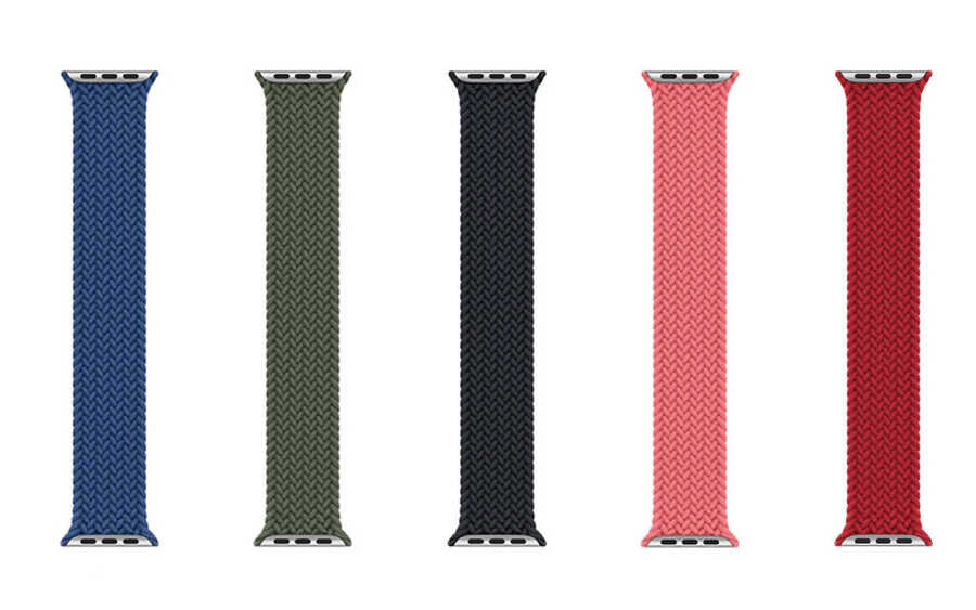 Watch Ultra 49mm Kordon Wiwu Braided Solo Loop Medium Strap Kayış Siyah